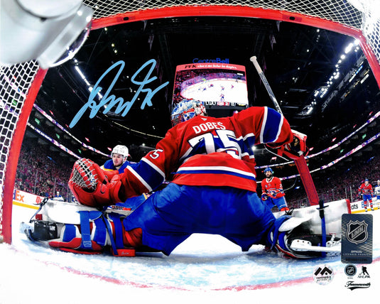 Jakub Dobes Autographed 8x10 Photo - Net View