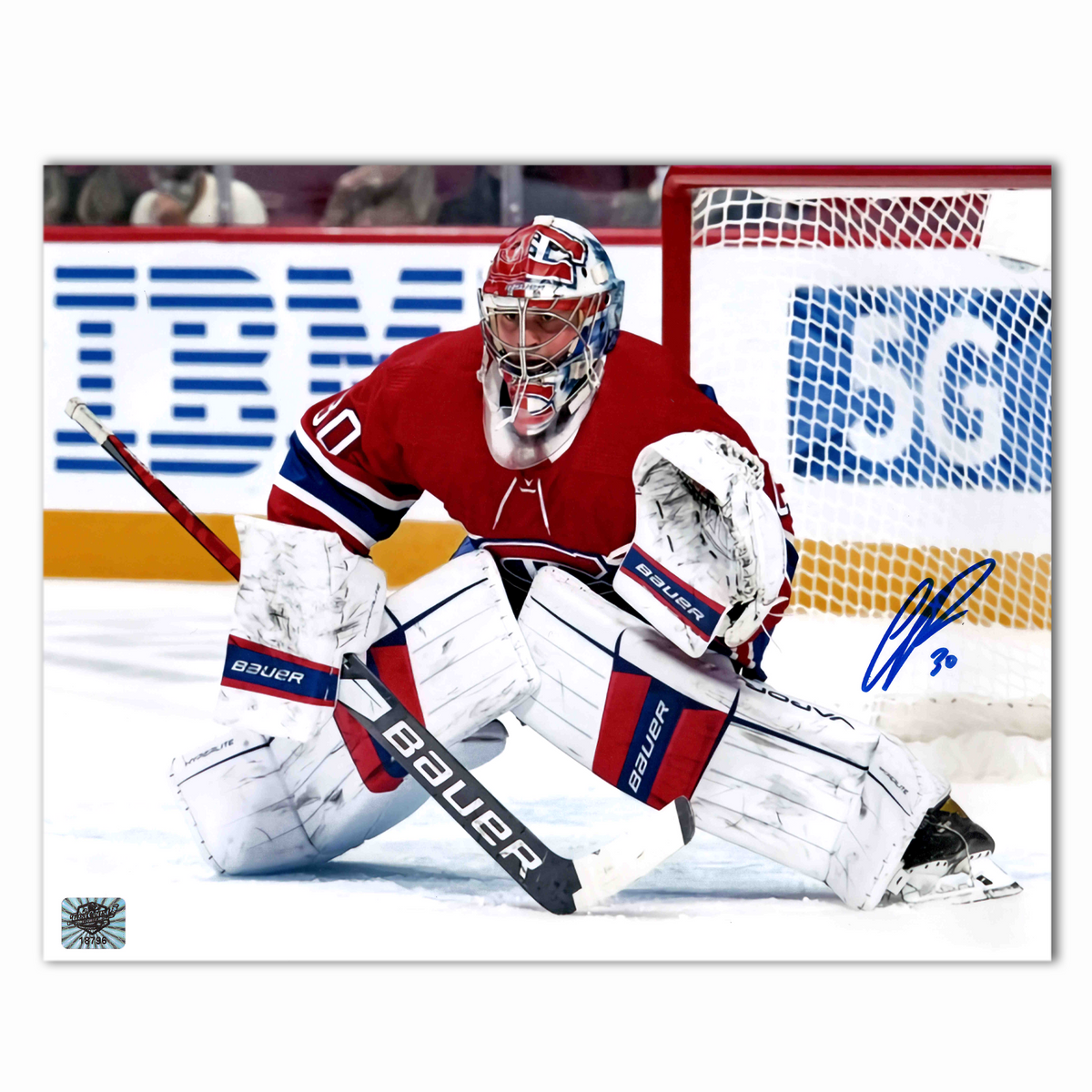 Cayden Primeau Autographed Montreal Canadiens Home 8x10 Photo