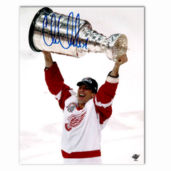 Chris Chelios Autographed Detroit Red Wings Stanley Cup 8x10 Photo