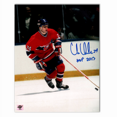 Chris Chelios Autographed Montreal Canadiens Home 8x10 Photo (HOF 13)
