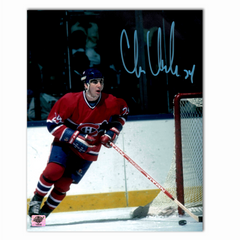 Chris Chelios Autographed Montreal Canadiens Home 8x10 Photo