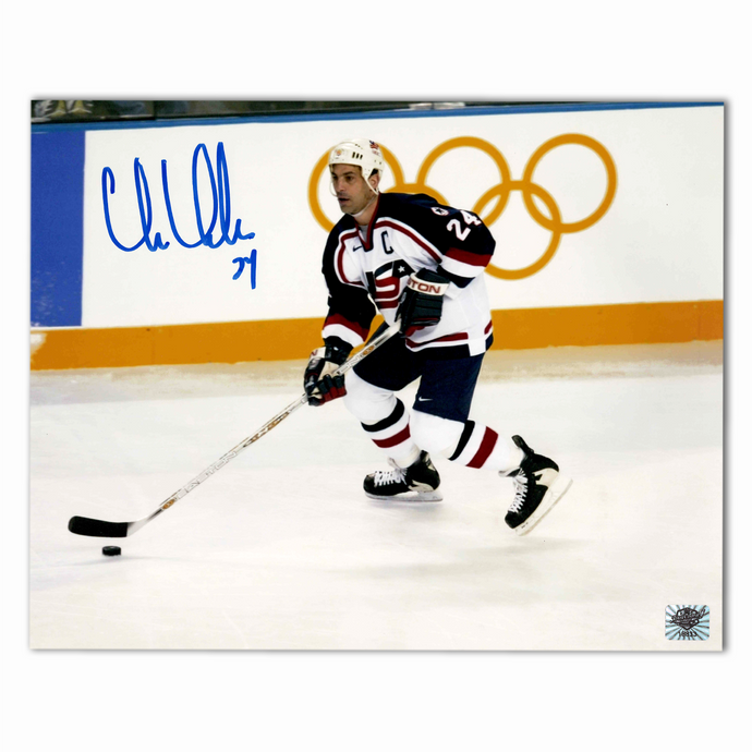 Chris Chelios Autographed Team USA 8x10 Photo