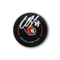 Claude Giroux Autographed Ottawa Senators Official Hockey Puck (Silver)