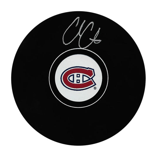 Cole Caufield Autographed Montreal Canadiens Hockey Puck