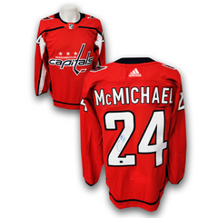 Connor McMichael Autographed Washington Capitals Adidas Jersey