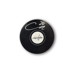 Connor McMichael Autographed Washington Capitals Hockey Puck