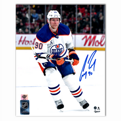 Corey Perry Autographed Edmonton Oilers Away 8x10 Photo