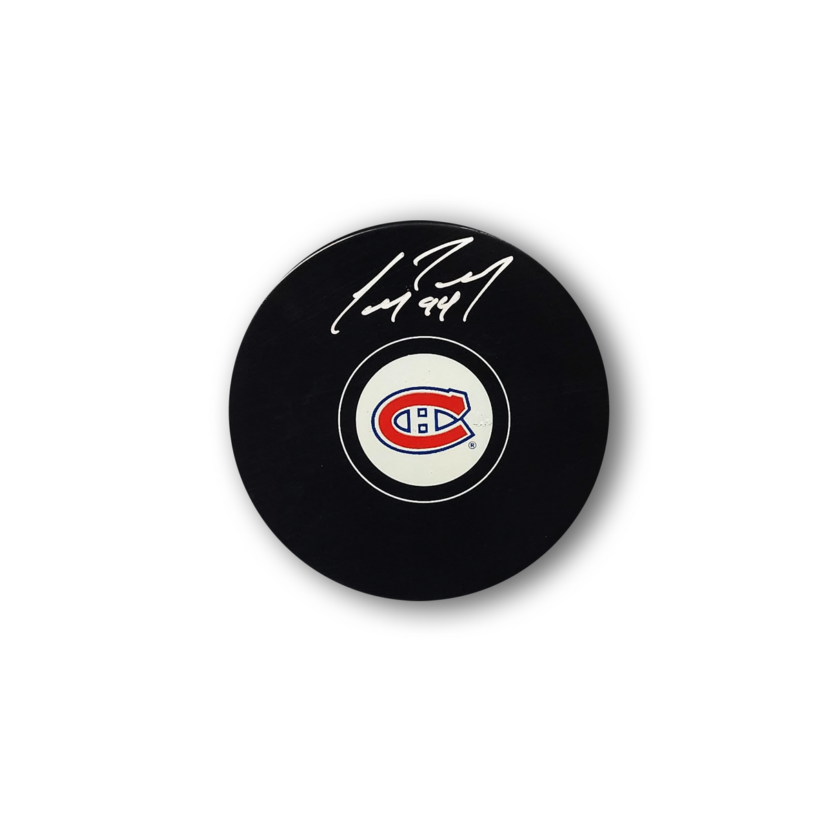 Corey Perry Autographed Montreal Canadiens Hockey Puck