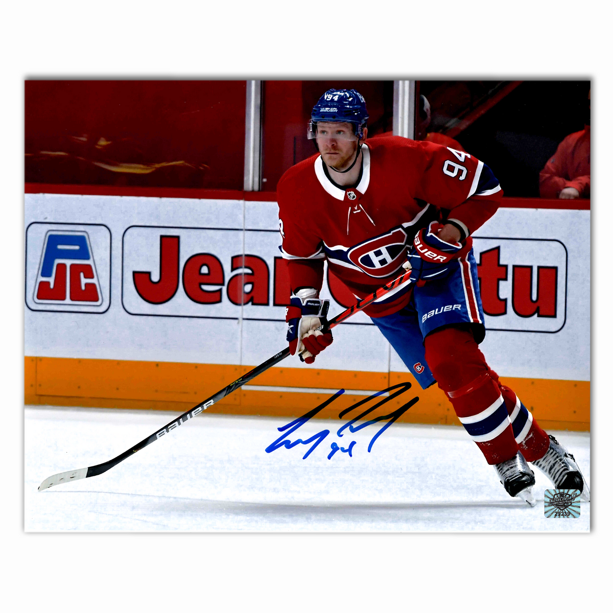 Corey Perry Autographed Montreal Canadiens Home 8x10 Horizontal Photo