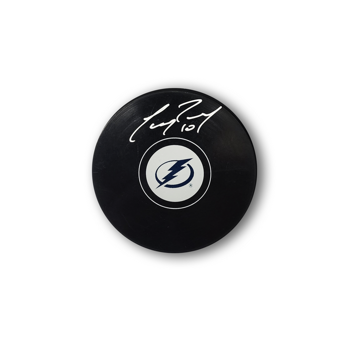 Corey Perry Autographed Tampa Bay Lightning Hockey Puck