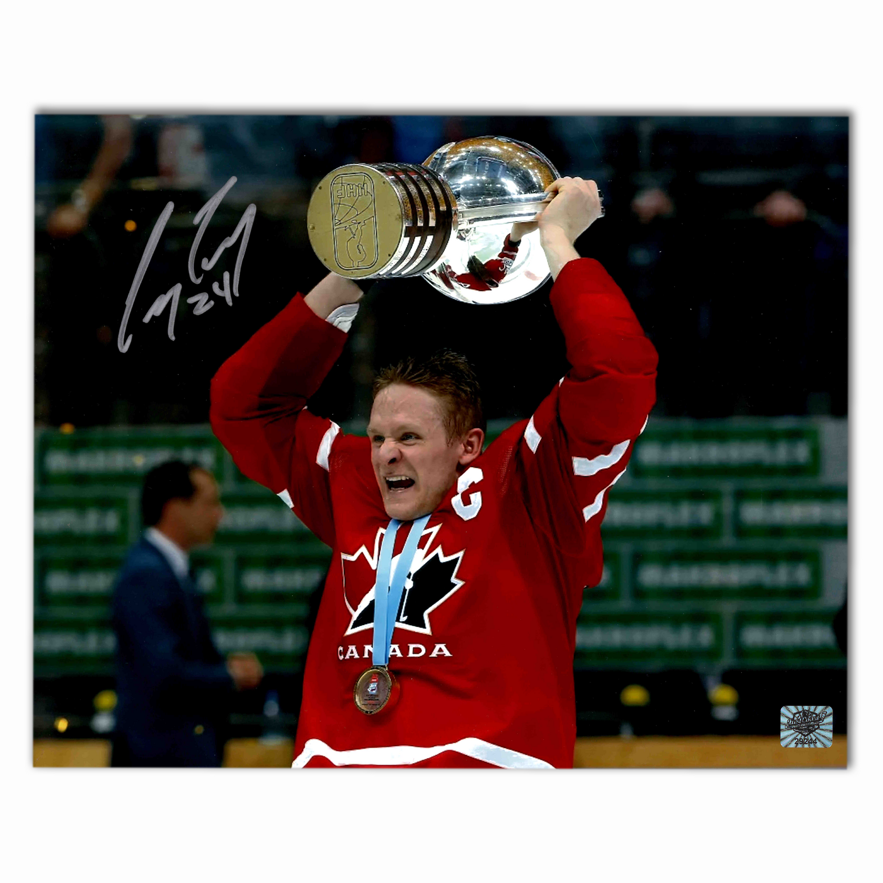 Corey Perry Autographed Team Canada 8x10 Photo – Player X