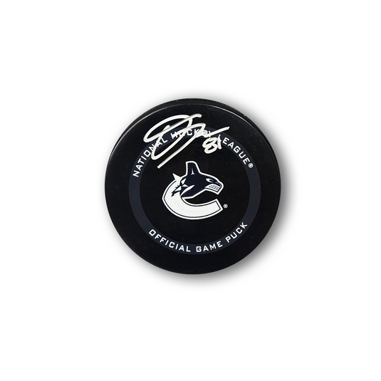Dakota Joshua Autographed Vancouver Canucks Official Hockey Puck