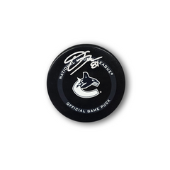 Dakota Joshua Autographed Vancouver Canucks Official Hockey Puck