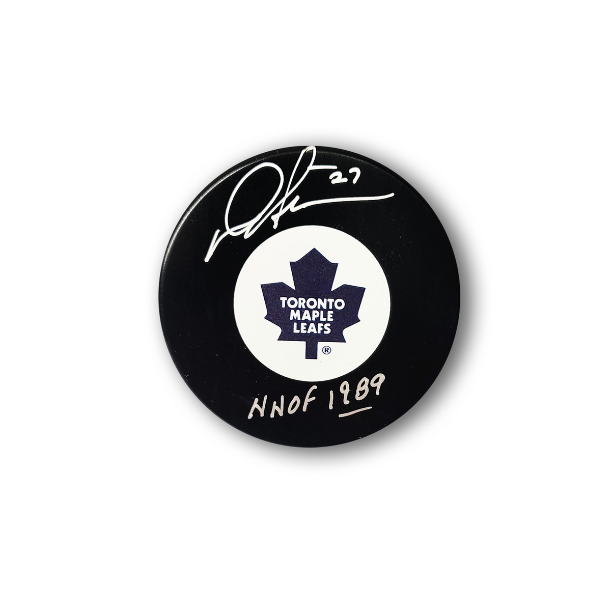 Darryl Sittler Autographed Toronto Maple Leafs Hockey Puck