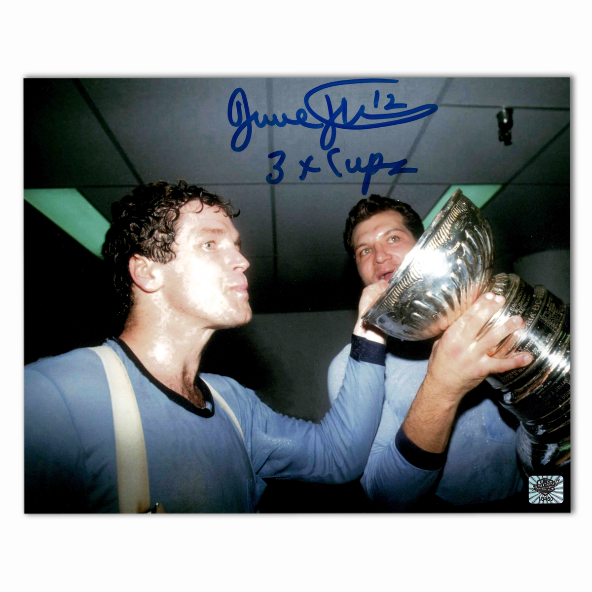 Dale Hunter Autographed Edmonton Oilers Stanley Cup 8x10 Photo