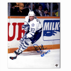 Doug Gilmour Autographed Toronto Maple Leafs 8x10 Away Photo