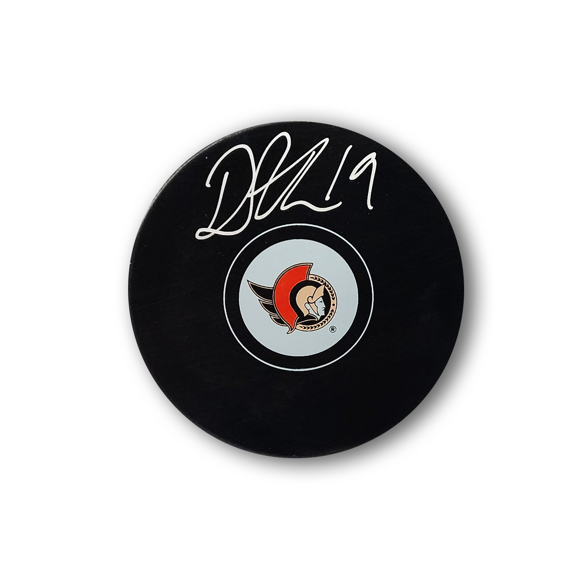 Drake Batherson Autographed Ottawa Senators Hockey Puck