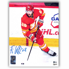 Elias Lindholm Calgary Flames Autographed Home 16x20 Photo
