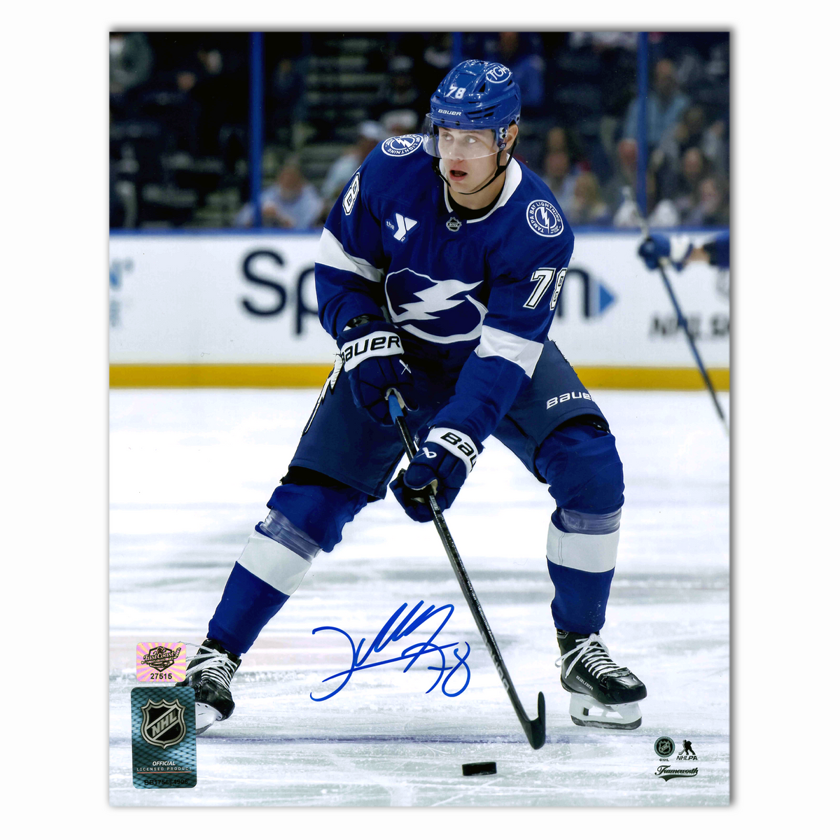 Emil Lilleberg Autographed Tampa Bay Lightning Home 8x10 Photo