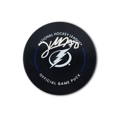 Emil Lilleberg Autographed Tampa Bay Lightning Official Hockey Puck