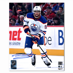 Evander Kane Autographed Edmonton Oilers Away 8x10 Photo