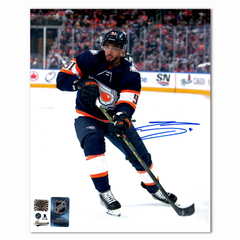 Evander Kane Autographed Edmonton Oilers Reverse Retro 8x10 Photo