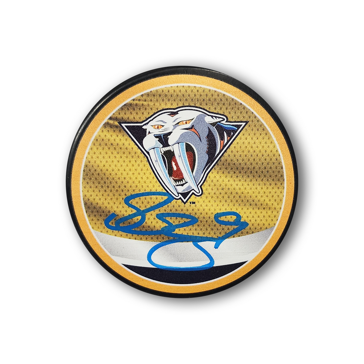 Filip Forsberg Autographed Nashville Predators Reverse Retro Hockey Puck