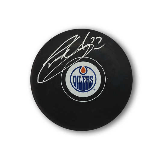 Garry Unger Autographed Edmonton Oilers Hockey Puck