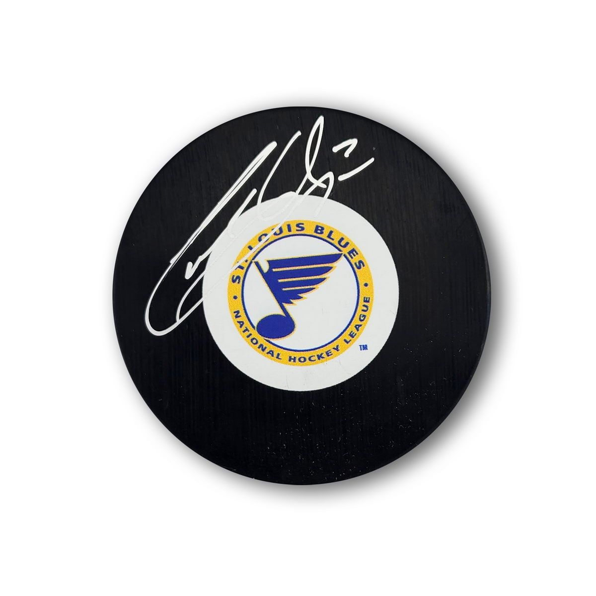 Garry Unger Autographed St. Louis Blues Hockey Puck