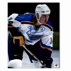 Geoff Courtnall Autographed St. Louis Blues 8x10 Photo