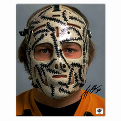 Gerry Cheevers Autographed Boston Bruins Mask�� 8x10 Photo (Color)