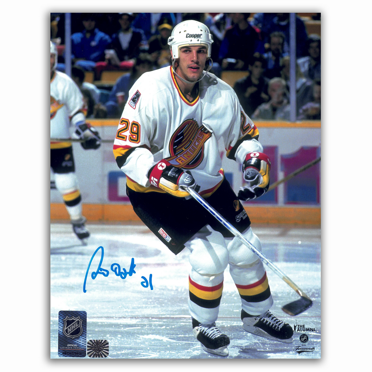 Gino Odjick Vancouver Canucks Autographed Away 8x10 Photo