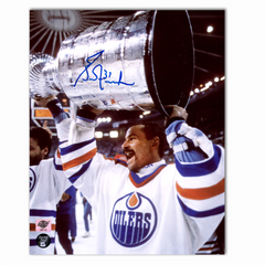 Grant Fuhr Autographed Edmonton Oilers Stanley Cup 8x10 Photo
