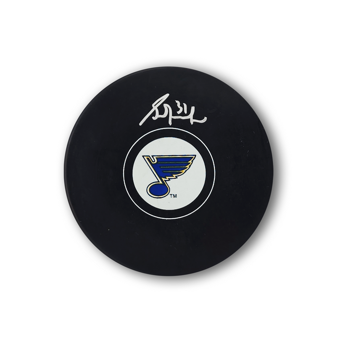 Grant Fuhr Autographed St. Louis Blues Hockey Puck