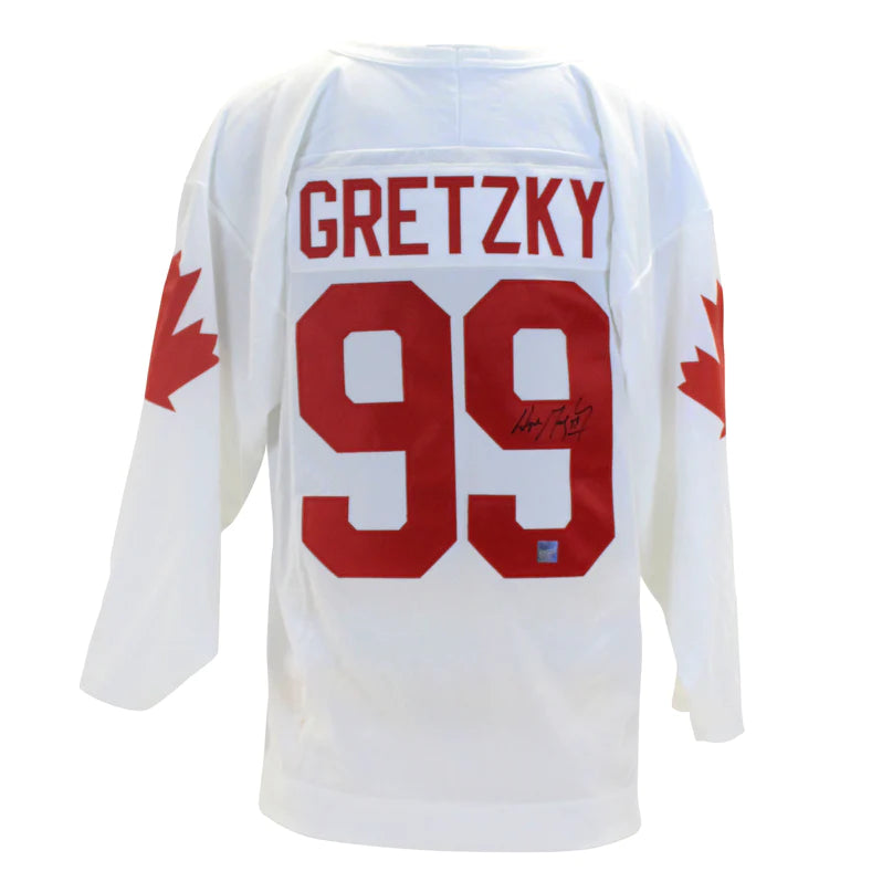 Load image into Gallery viewer, Wayne Gretzky Signed 1987 Canada Cup White Jersey

