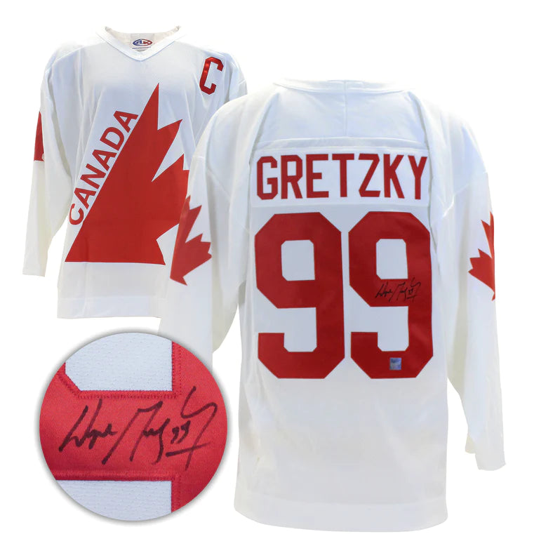 Wayne Gretzky Signed 1987 Canada Cup White Jersey