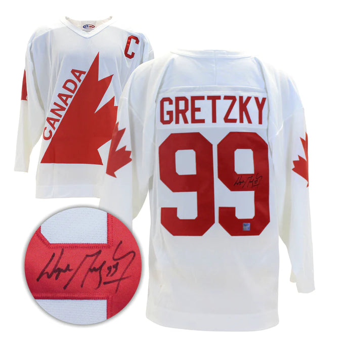 Wayne Gretzky Signed 1987 Canada Cup White Jersey