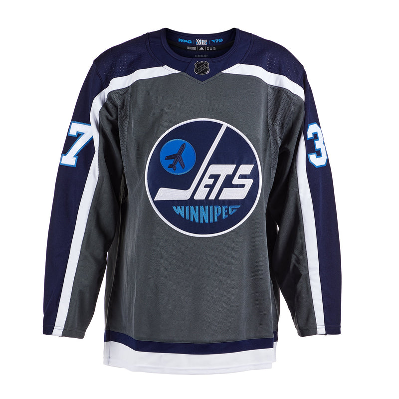 Load image into Gallery viewer, Connor Hellebuyck Signed Winnipeg Jets Reverse Retro adidas Jersey
