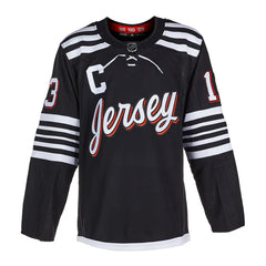 Nico Hischier Signed New Jersey Devils Alternate adidas Jersey