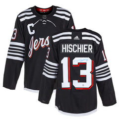 Nico Hischier Signed New Jersey Devils Alternate adidas Jersey