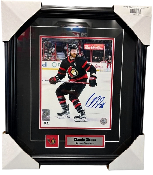 Framed Claude Giroux Autographed Ottawa Senators 8x10 Photo
