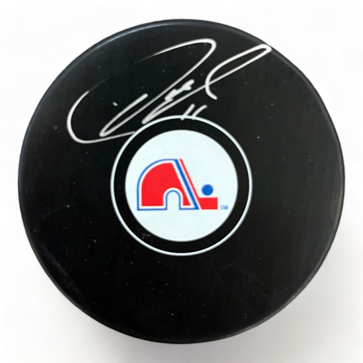 Owen Nolan Québec Nordiques Autographed Puck