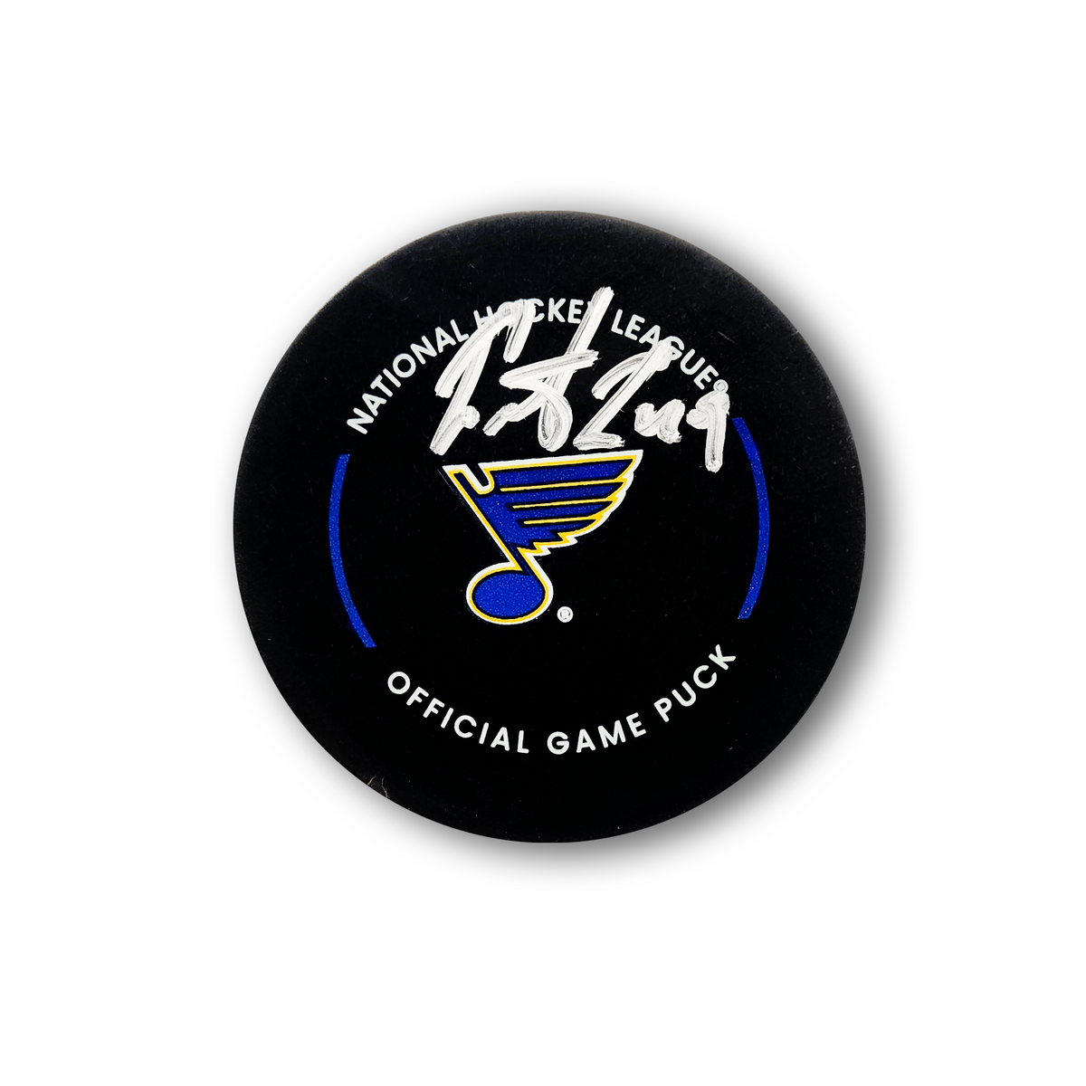 Ivan Barbashev Autographed St. Louis Blues Official Hockey Puck