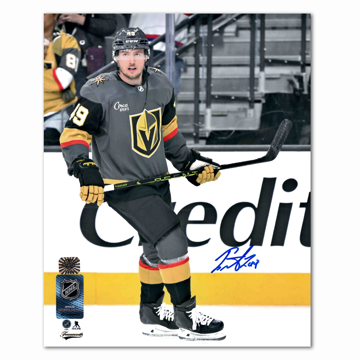 Ivan Barbashev Autographed Vegas Golden Knights Alternate 8x10