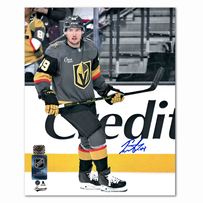 Ivan Barbashev Autographed Vegas Golden Knights Alternate 8x10