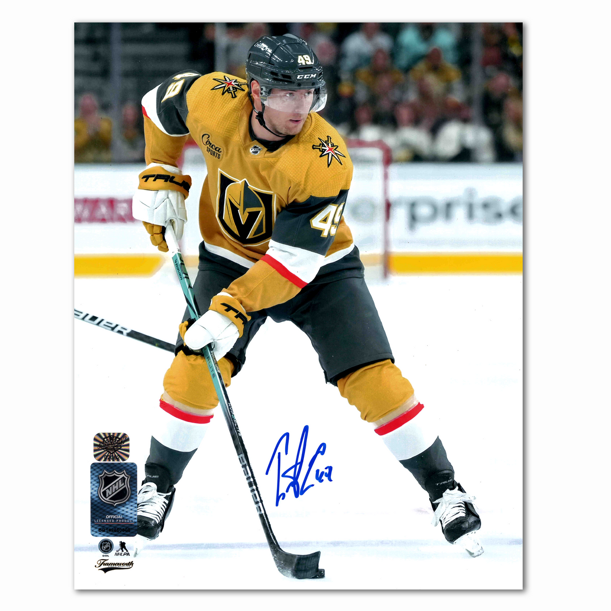 Ivan Barbashev Autographed Vegas Golden Knights Home 8x10