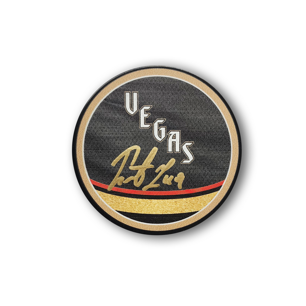 Ivan Barbashev Autographed Vegas Golden Knights Reverse Retro Hockey Puck