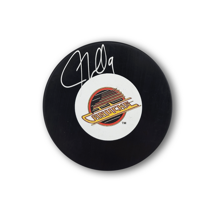 J.T Miller Autographed Vancouver Canucks Flying Skate Hockey Puck