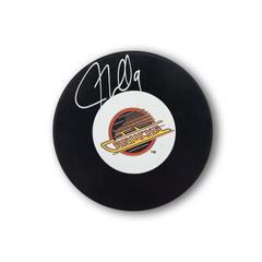 J.T Miller Autographed Vancouver Canucks Flying Skate Hockey Puck