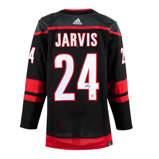 Load image into Gallery viewer, Seth Jarvis Signed Carolina Hurricanes Black adidas Jersey
